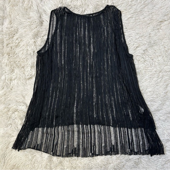 ◾️3/$25 Topshop Sheer Knit Vest Overlay Top - Picture 2 of 7